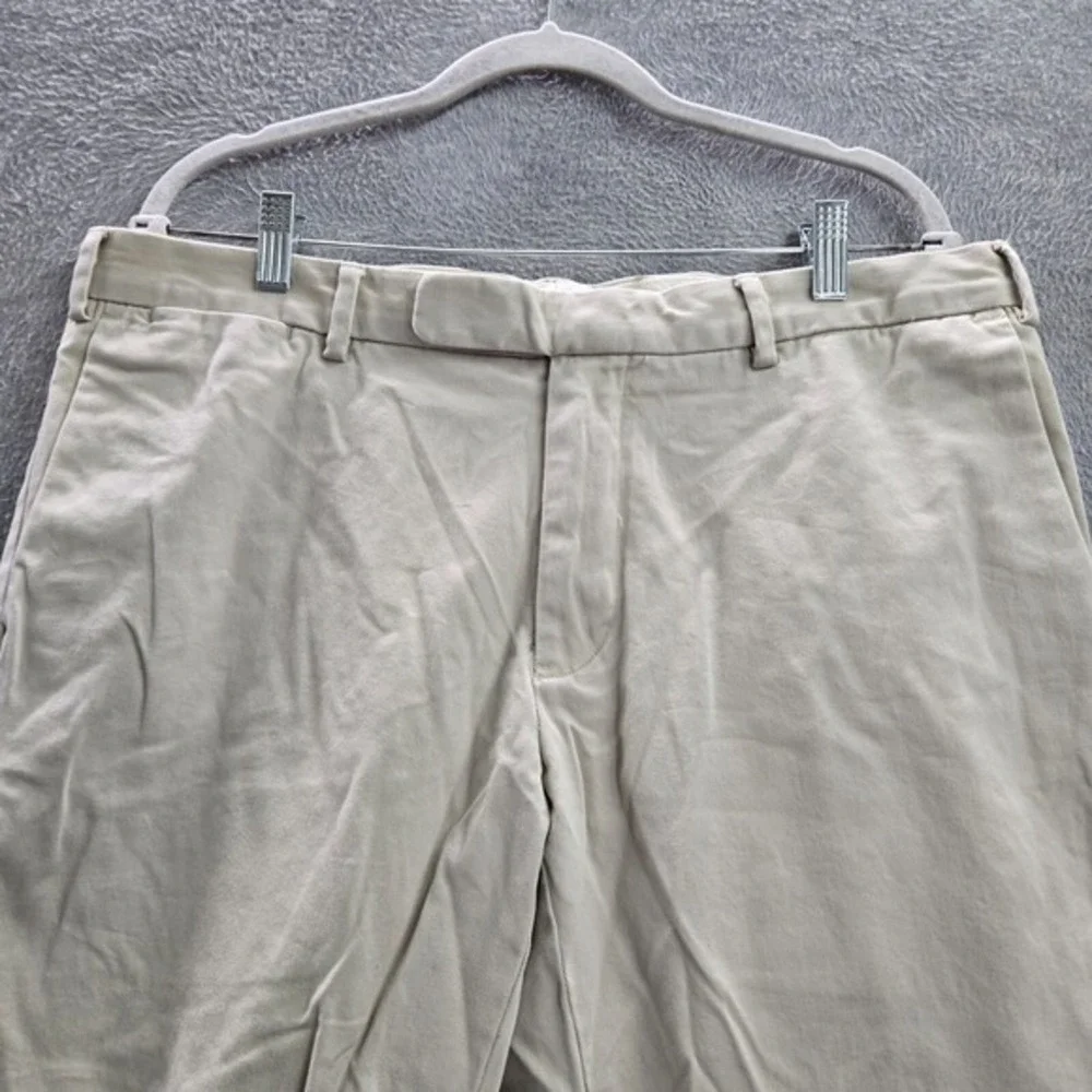 VINTAGE Polo Ralph Lauren Men Pants 38x30 Beige Chino Mid Rise Pockets Cotton‎